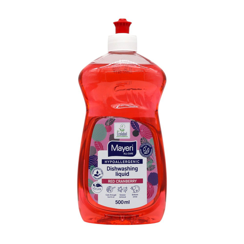 Засіб для миття посуду Mayeri Hypoallergenic Dishwashing Liquid Журавлина, 500 мл